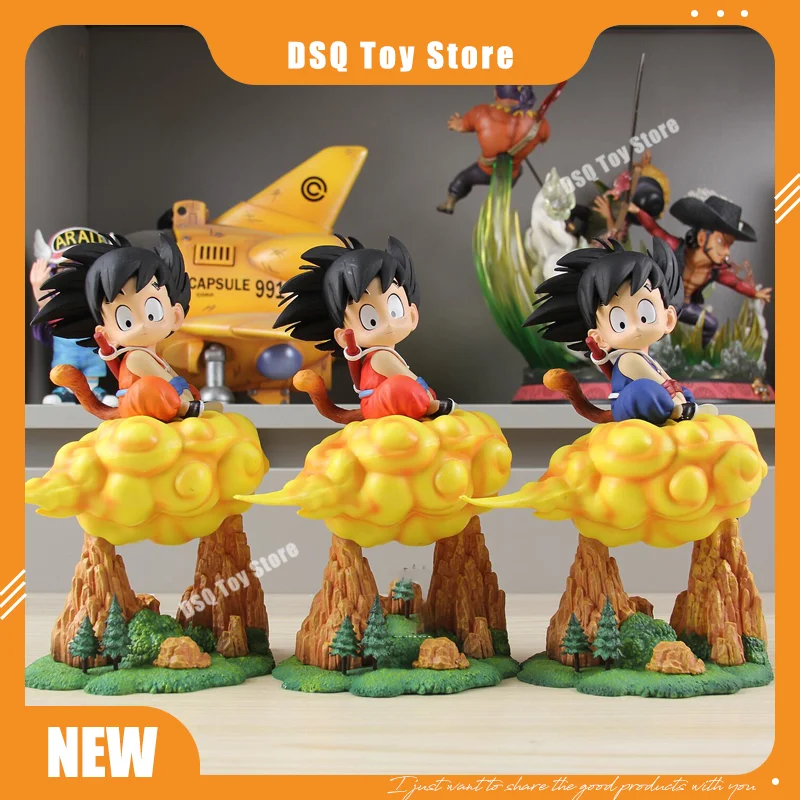 

About 21cm High Mimo Somersault Cloud Little Wukong Trendy Play Gk Figure Anime Desktop Ornament Model Birthday Gift Statue