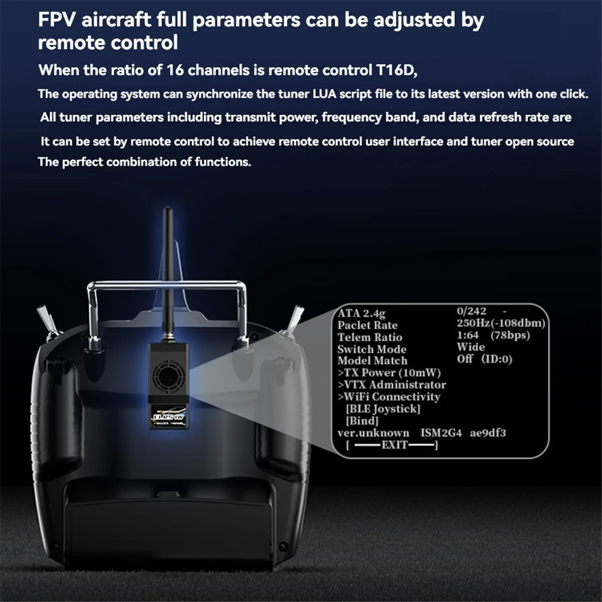 

ELRS Nano Micro-Type Модуль дальнего действия 1 Вт Высокая мощность FPV Crossing Улучшение сигнала дрона Низкая задержка 2,4 ГГц