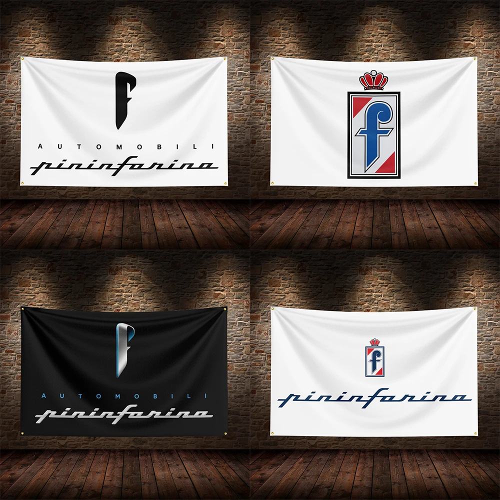 3x5 Ft P-Pininfarinas  Racing  Flag Polyester Printed Cars Flags for Room Garage Decor