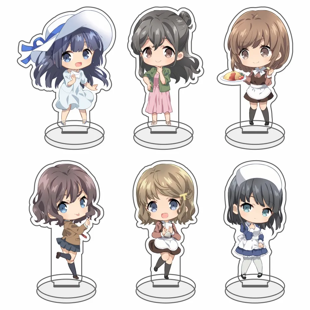 Seishun Buta Yarou Sakurajima Mai AcrylicStand Rascal لا يحلم سانتا كلوز أنيمي الطرفية نموذج سطح المكتب هدية مزخرفة #1