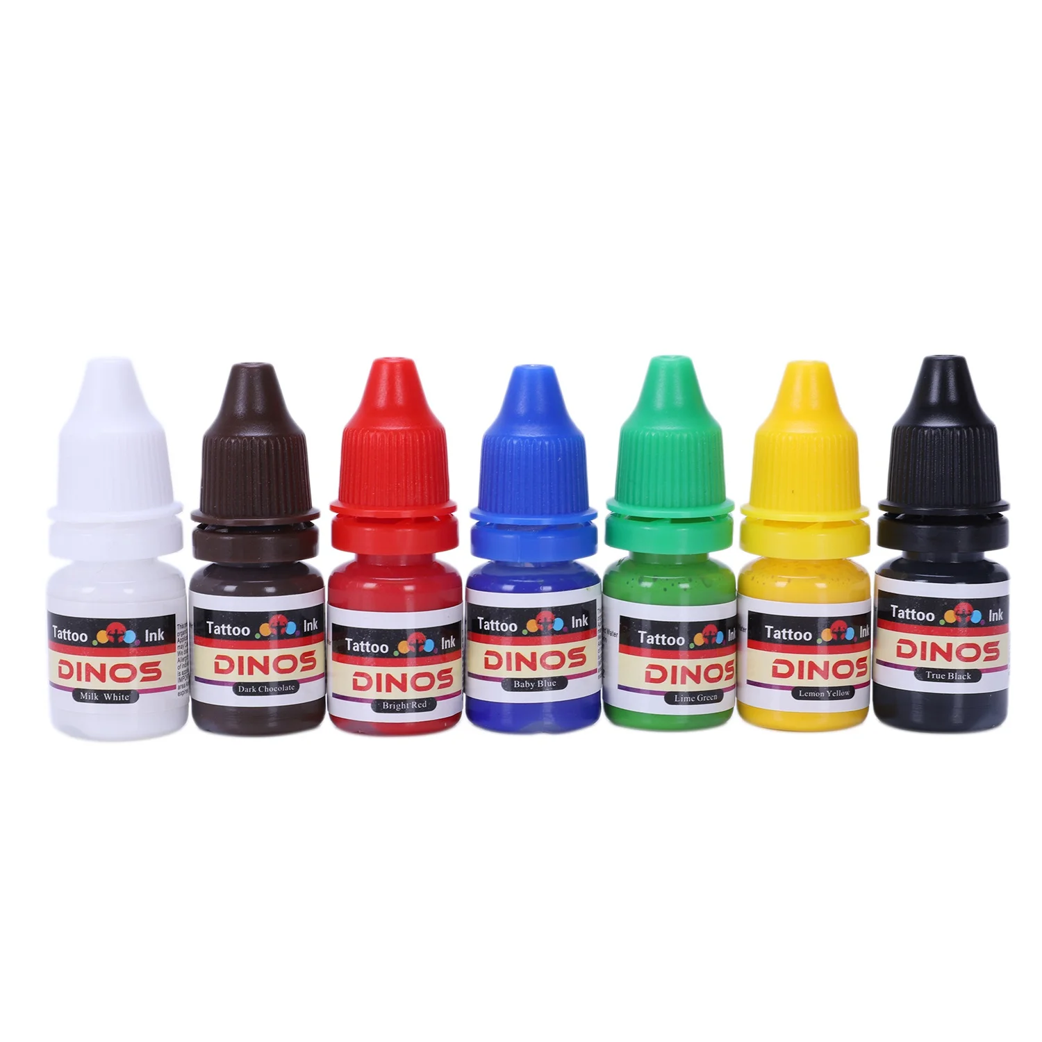 Set di colori per pigmenti per tatuaggi AYMR-7 Facile da verniciare e duraturo senza sbiadire Modello per tatuaggi luminosi Forniture per tatuaggi a pigmenti