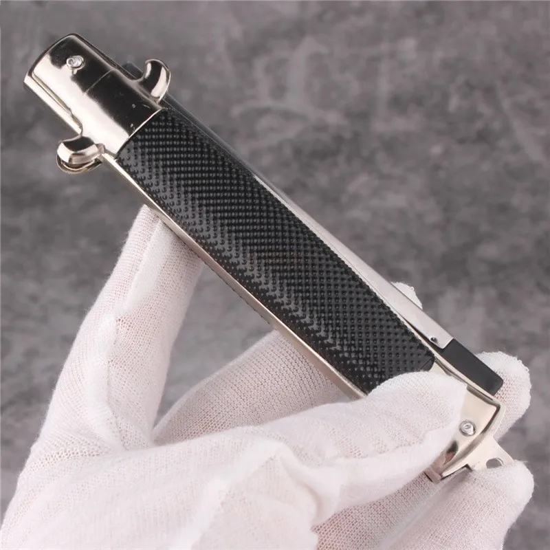 Portable Travel Large Back Head Butterfly Pocket Automatic Jump Comb Folding Comb Spring Comb American Oil Head Comb image 3