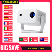Magcubic Native 1080P 650ANSI 4K Android 11 L018 360° Projector With Auto Keystone Focus Air Mouse Wifi6 BT5.2 Portable Outdoor