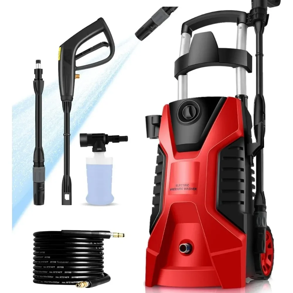 

Pressure Washer, 2.3GPM Electric Power Washer,1800W High Pressure Washer, Professional Washer Cleaner, with All-in-one