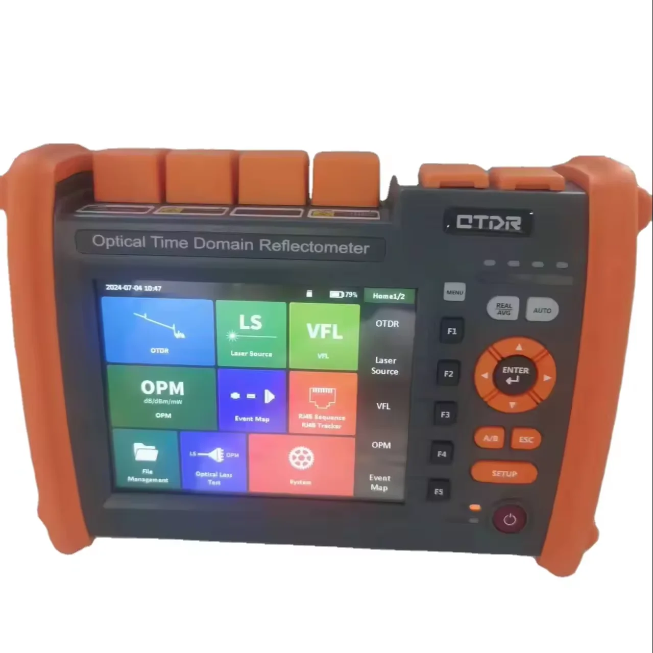 NK5520/5600 Mini OTDR 12-in-1  Active Fiber Live Test Fiber Optical Time Domain Reflector with VFL OPM Breakpoint for ftth