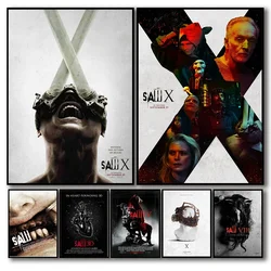 2023 Latest Horror Thriller Movie Saw X Popular Movie Poster Modern Home Art Decoration Painting Canvas Wall Art
