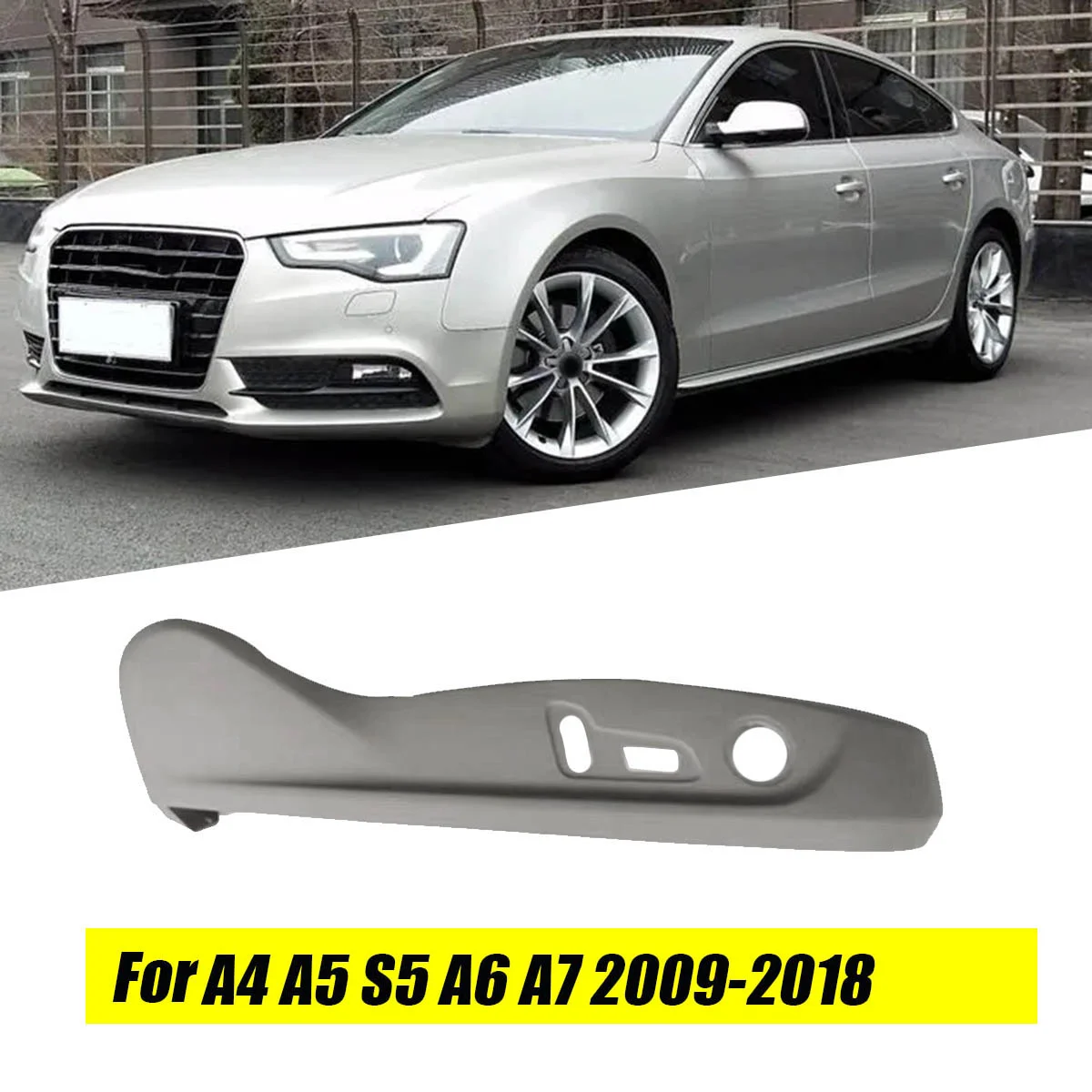 لوحة كسوة الإطار الخارجي للمقعد الأمامي الأيسر ، واقي جانبي لمقعد السيارة ، 8KD881325J50 ، أودي A5 8T S5 A4 A6 A7-، 8T0881325 C