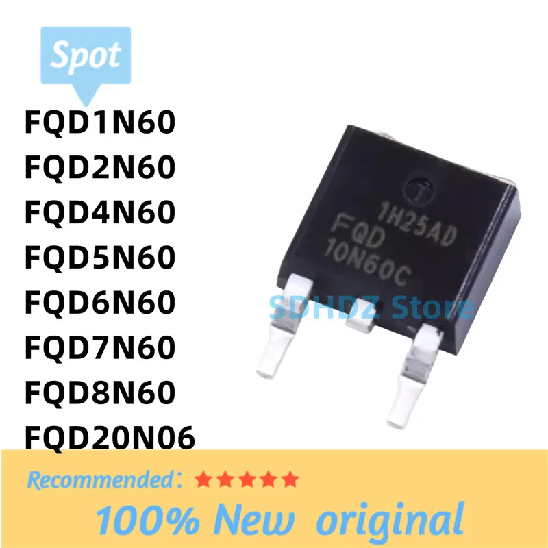 10PCS FQD20N06 1N60C 2N60C 4N60C 5N60C 6N60C 7N60C 8N60C TO252 NEW