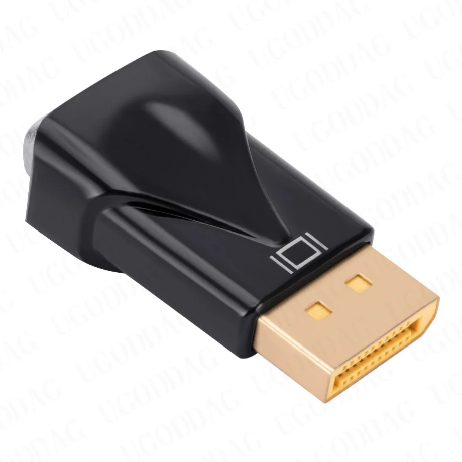 Convertitore Video DisplayPort da DP a VGA 1080P Display maschio porta a adattatore VGA femmina per proiettore PC Monitor portatile DVDTV