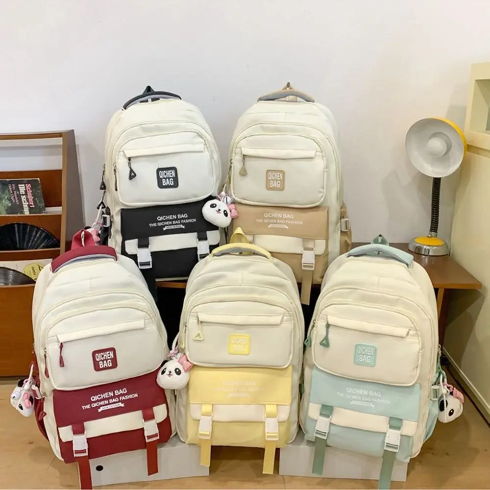 

Large Capacity Students School Bags Multi Pocket Wear-Resistant Girls' Shoulder Bag Lightweight Breathable Computer Backpack