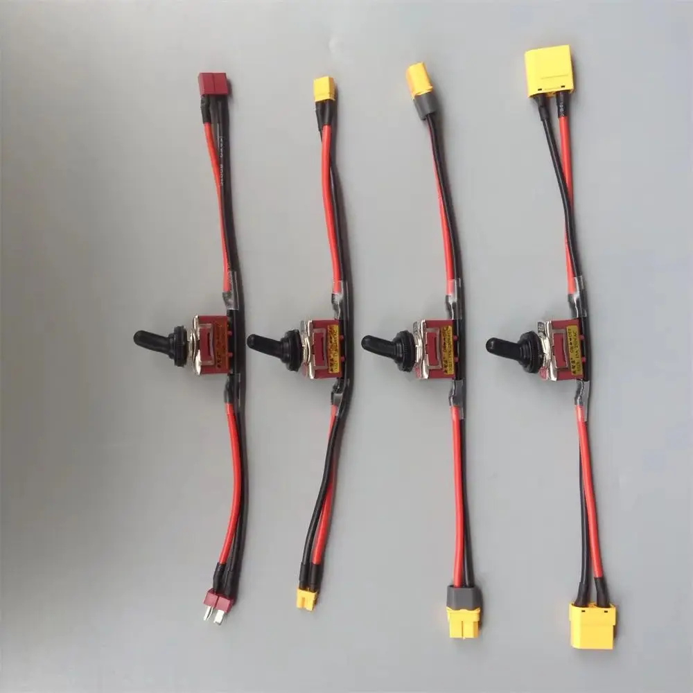 

Xt30/Xt60/Xt90/T Plug Power Aviation Model Battery Switch ON-OFF Toggle 12AWG for eBike RC Airplane ESC Motor Connecting Adapter