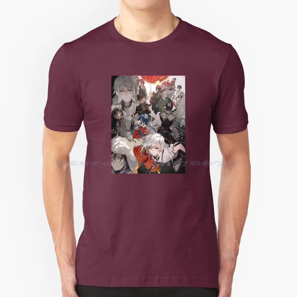 Bungou Stray Season New T Shirt 100% Cotton Tee Manga Anime Animation Japan Japanese Dogs Seinen Best Boy Dazai Husbando Osamu