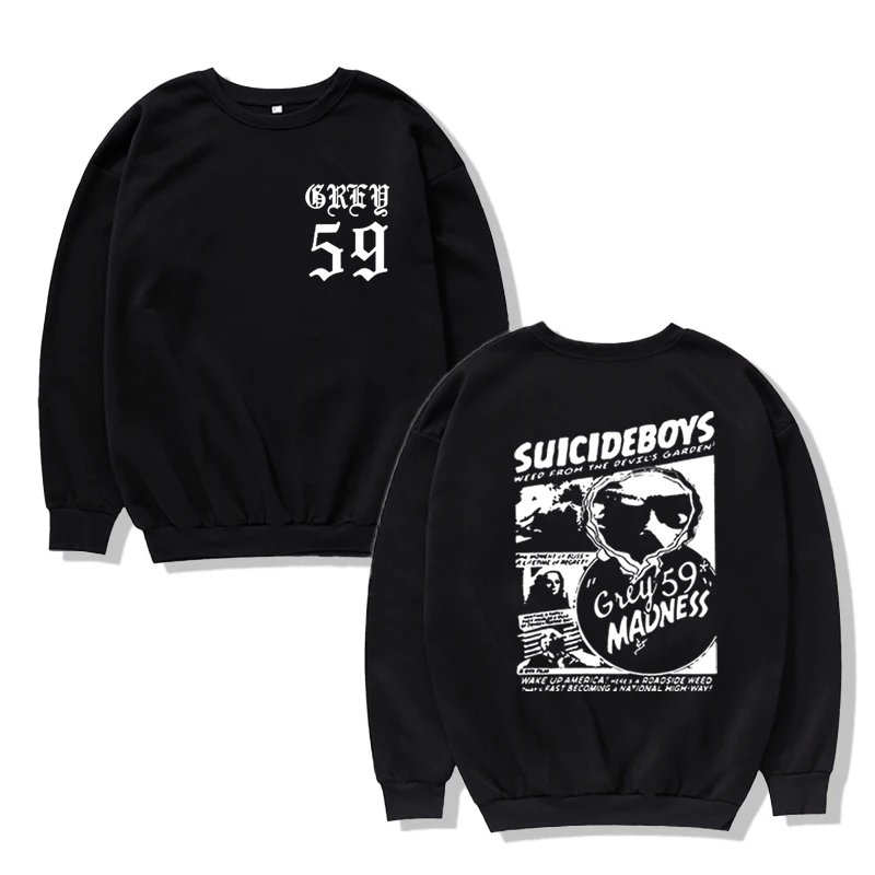 Rapper Hip-Hop Classic Sweatshirt Suicideboys Gift to Fans Crew Neck Sweatshirt Hot Sale Music Lovers Blessing Autumn and Winter