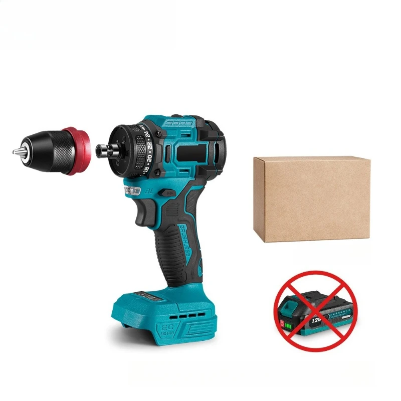 

Brushless lithium battery screwdriver two-speed adjustment electric drill screwdriver household