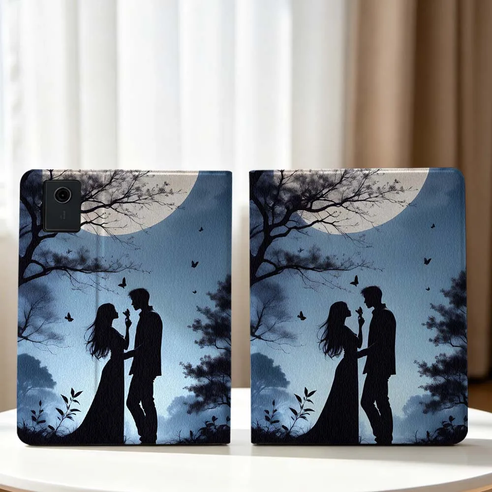 Couple Love Background Pattern Soft For Lenovo Xiaoxin Pad Pro Tab P12 P11 11 13 11.2 inch K11 Plus Pen Tray Tablet Case