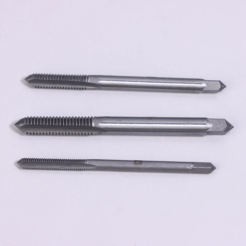 5 uds M3-M8 rodamiento de acero cónico mano espiral punto recto tornillo estriado rosca taladro llave de perforación herramientas manuales de bricolaje