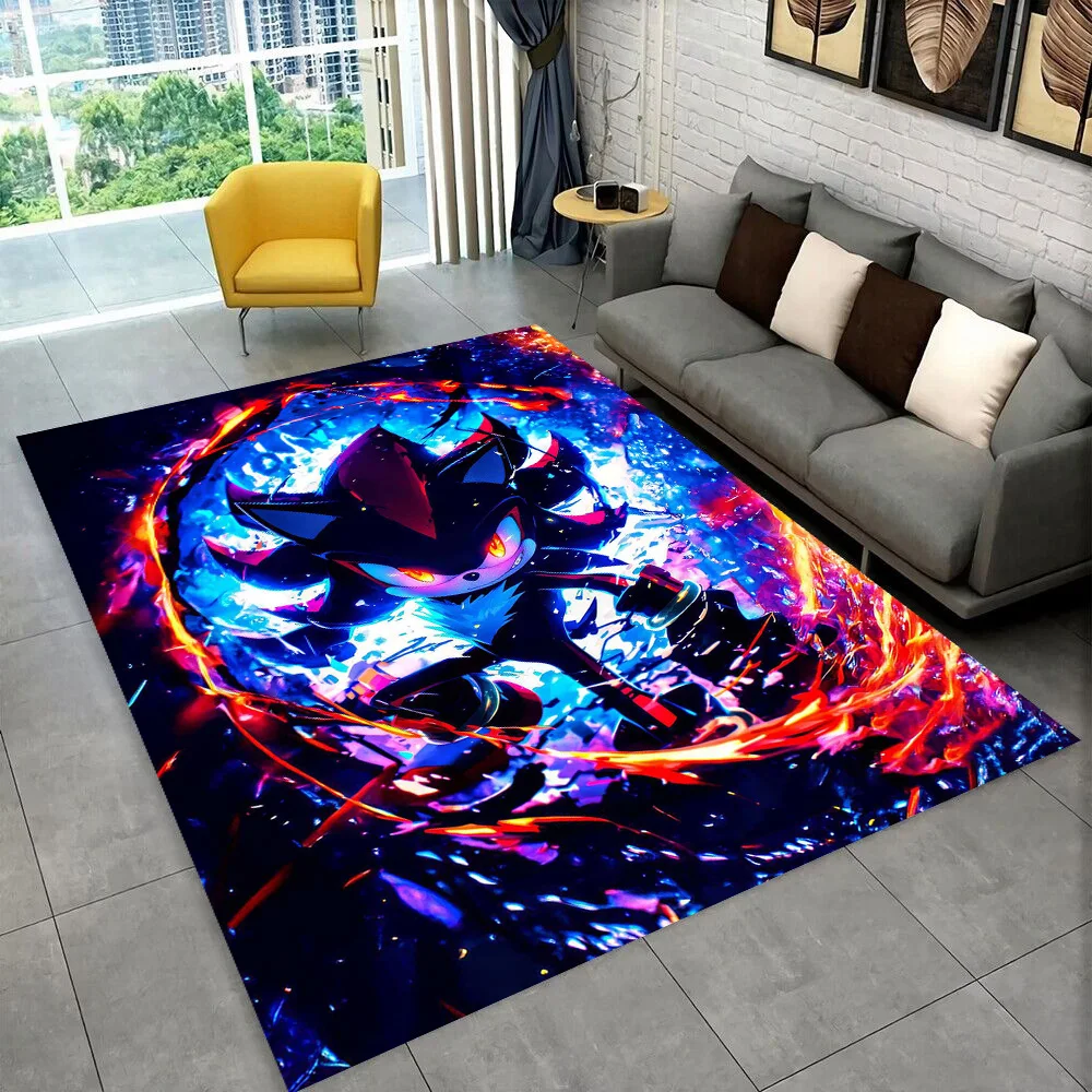 سجادة منطقة كلاسيكية كرتونية ثلاثية الأبعاد S-Sonik ، سجادة لغرفة المعيشة وغرفة نوم الأطفال أريكة ممسحة ديكور ، سجادة أرضية مضادة للانزلاق للعب الأطفال