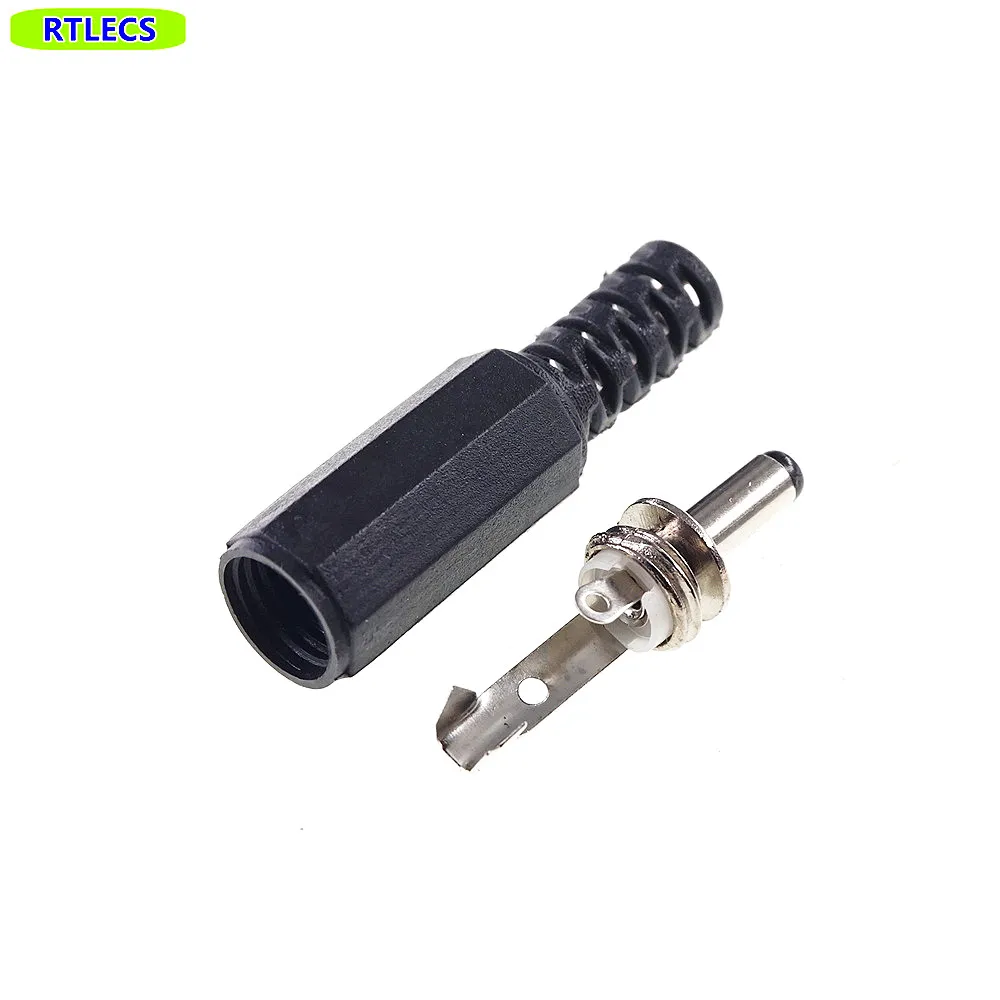 10 pcs DIY 3.5 mm x 1.35 mm DC Power Plug Female wire cable solder Connector Adapter barrel length 9.0 mm