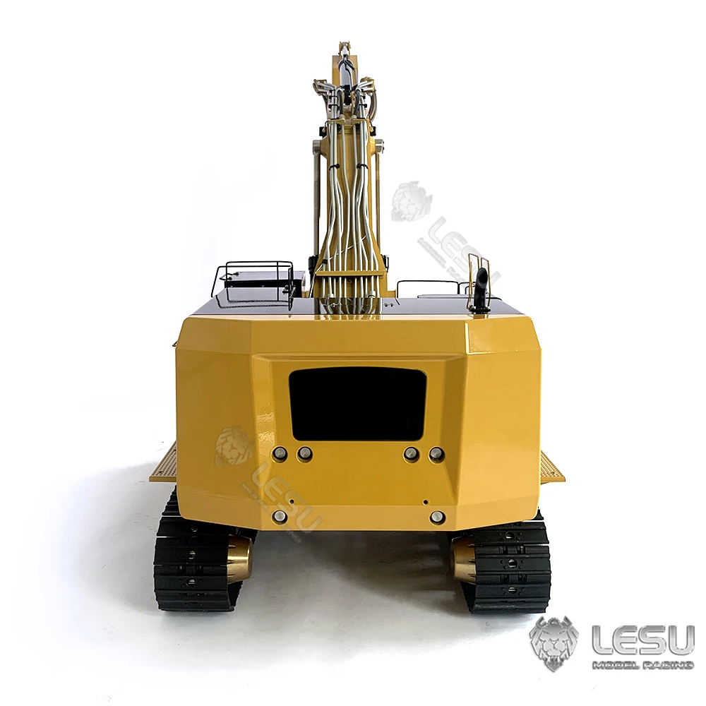 Przedsprzedaż LESU 374F 1/14 Hydrauliczna Koparka RC C374F Zmontowana Zdalnie Sterowana Koparka Ciężki Maszynowy Model z Systemem Oświetlenia Zabawki