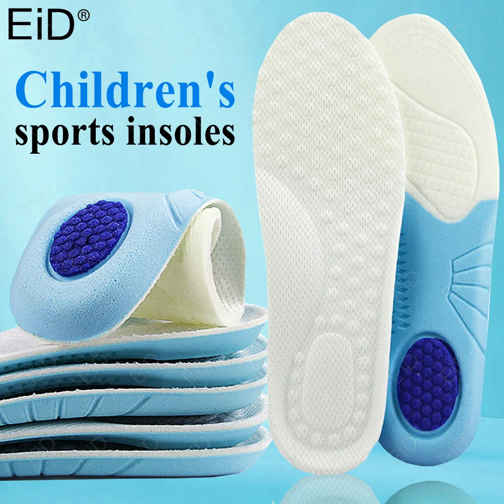 Kids Memory Foam Insoles Breathable Sweat Shock Absorbant Shoes Pads Light Weight Deodorization Sport Running Childrens insole