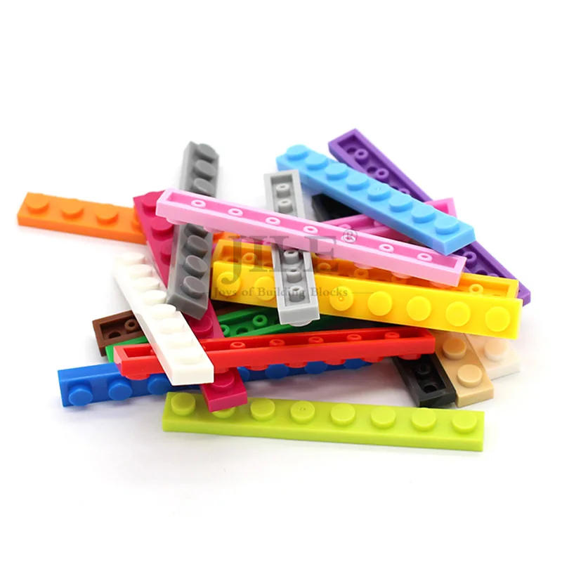 100 stks Moc Tegels Plaat 1x8 3460 Korte Stuk Basics Enlighten Klassieke Bouwstenen Bulk Sets Compatibel Assembleert Deeltjes