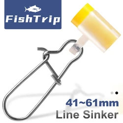 FishTrip 낚싯줄 싱커 슬라이드 메기 회전 스냅 액세서리, 드리프트 낚시 및 트롤링용
