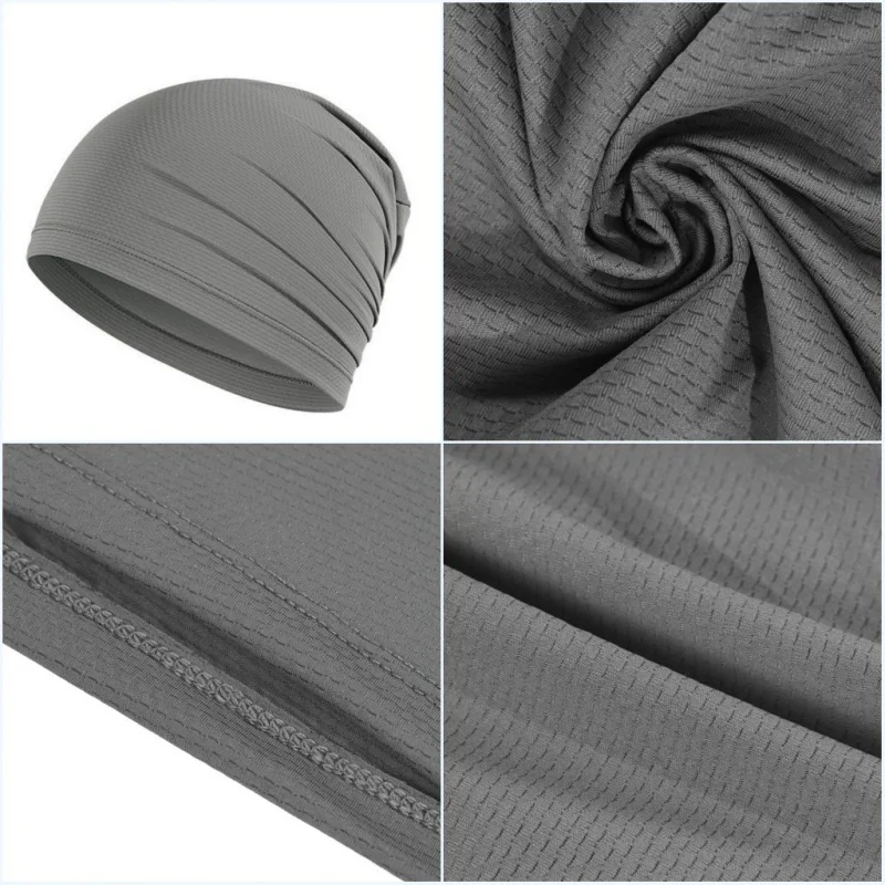 Schnell Trocknende Atmungsaktive Stretch-Beanie-Mütze Unisex Sport-Laufmütze Fahrrad-Unterhelm-Kappe Schweißabsorbierende Mütze – Detail 15