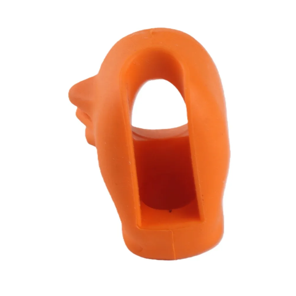 4PCS Soft Orange Color Violin Bow Grip Guide Rubber Violin Bow Teaching Aid Bow Holding Apparatus Violin Teaching Aid