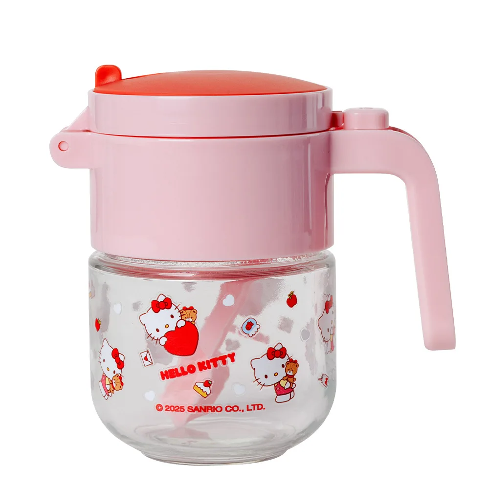 Kawaii Hello Kitty My Melody Kuromi การ์ตูนแก้วเครื่องปรุงรส Jar อะนิเมะ Sanrio สาวหัวใจน่ารักในครัวเรือนเครื่องปรุงรสบรรจุขวด