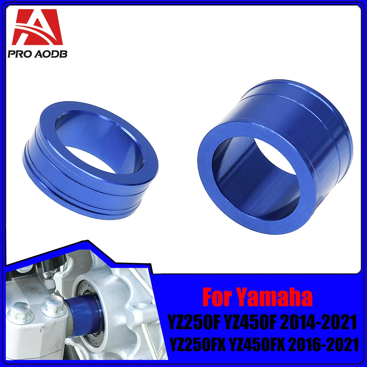 Motorcycle Front Wheel Axle Hub Spacer For Yamaha YZ250F YZ450F YZ250FX YZ450FX WR250F WR450F YZ WR 250F 450F 250 FX 2014-2020