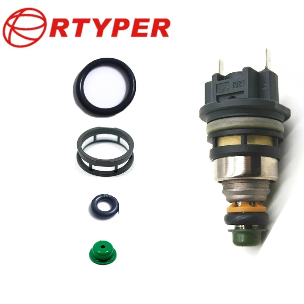 4SET Kit Perbaikan Injektor Bahan Bakar Filter Oring untuk Volkswagen SEAT Golf Passat 2.0L 0280155600,073906031