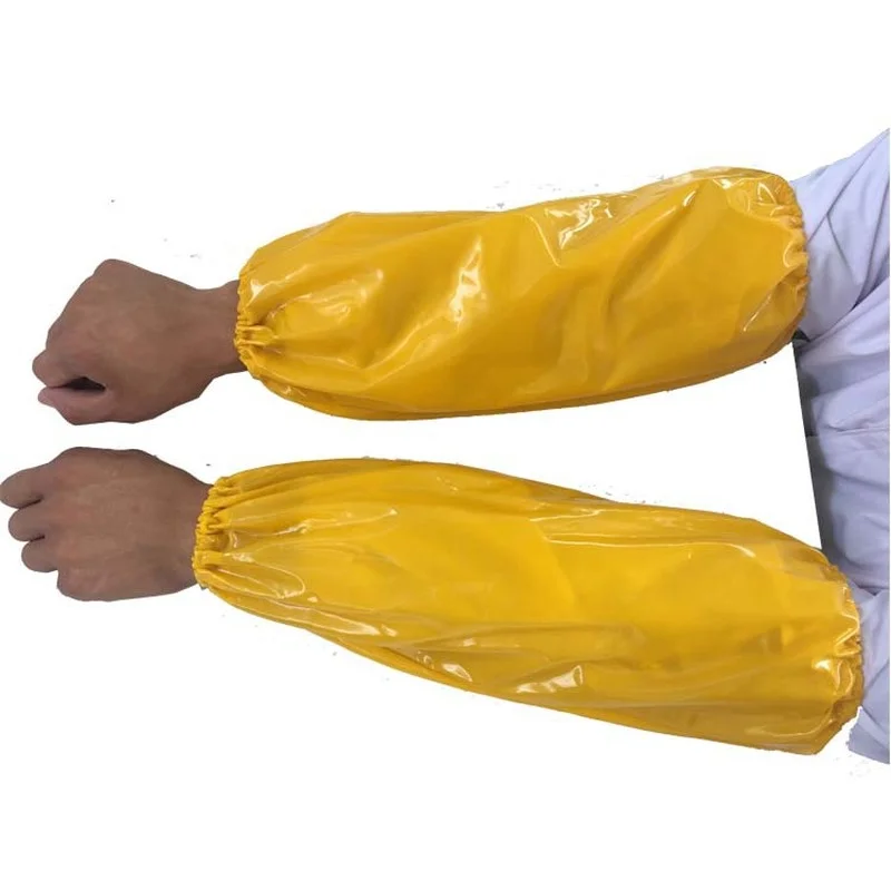 Oversleeves Waterproof Sleeves Women PVC Arm Ruffles for Work Anti-dirty Hand Sleeve Kitchen Household Cleaning Oil-proof Sleeve