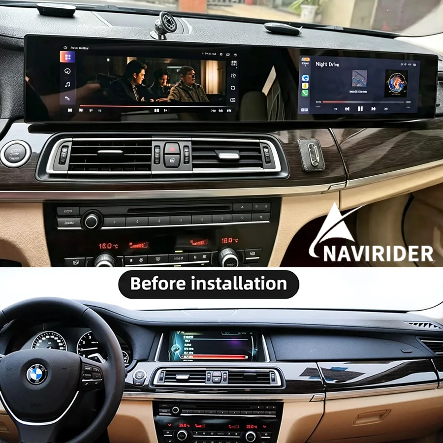 S Wireless CarPlay Multimedia Video Player For BMW 7 Series CIC NBT 2009-2015 Curved Screen Android Car Radio GPS Navigation HU