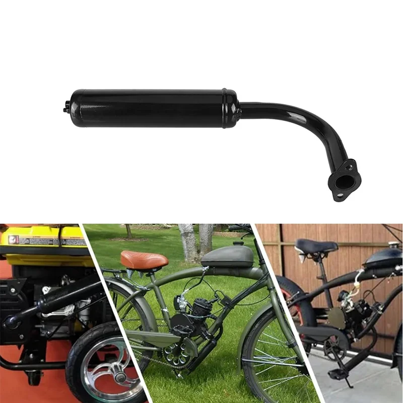 Mini Bicycle Muffler Exhaust Pipe Modification 40mm Suitable for 49cc50cc60cc66cc80cc100cc Two-Stroke Engine Electric Bicycles