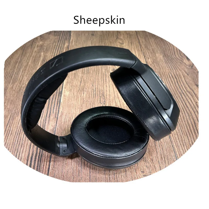 Copriorecchie in pelle di pecora per Sennheiser HD418 419 428 429 438 439 448 sostituzione cuffie 1 paio di paraorecchie per fascia