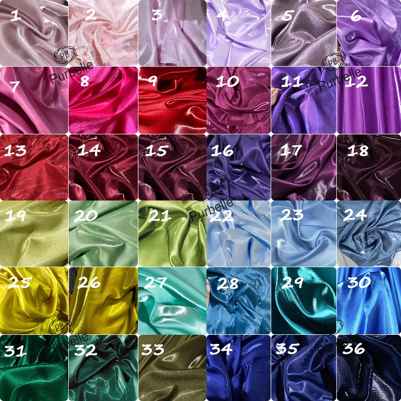 Earth Brown Luxury Glossy Liquid Satin Fabric Reflective Galaxy Bridal Satin Fabric for Dress Suit Design Material Wide 1.5M