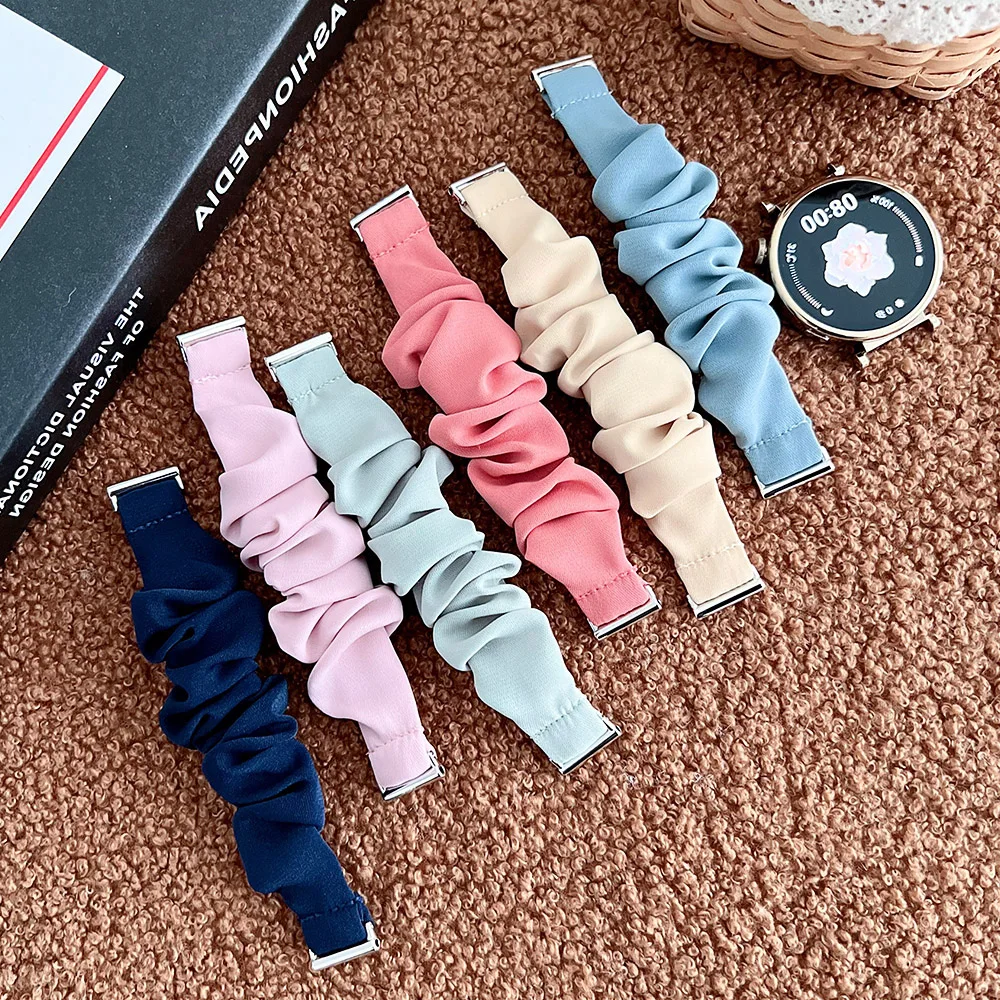 22mm 20mm 18mm Elastic Fabric Strap for Huawei Watch GT 7 6 Pro 5 4 Band 46mm 41mm 42mm Women Scrunchie Bracelet