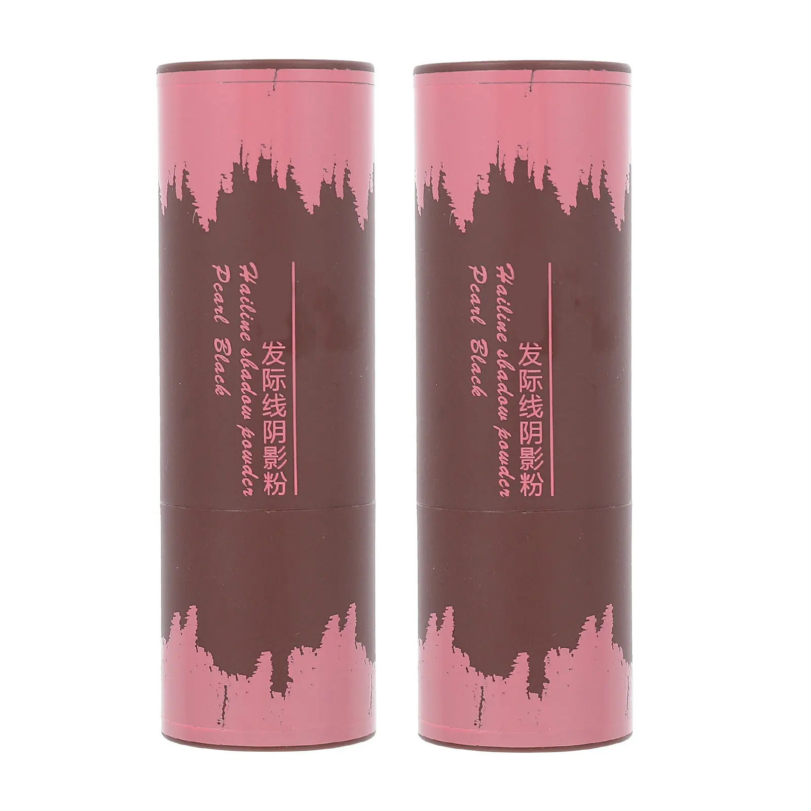 2Pcs Hairline Powder Sponge Pen Convenient Portable Hairline Shadow Concealer for White Hair Root Cover Thickening Hair