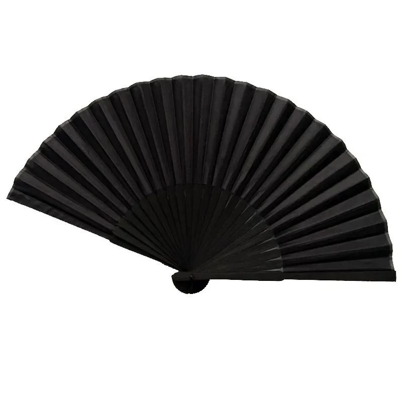 

1pcs Chinese Style Black Vintage Hand Fan Folding Fans Dance Wedding Party Favor Chinese Dance Party Folding Fans