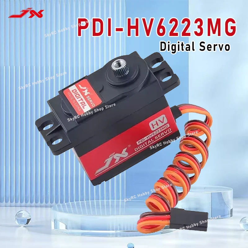 

JX PDI-HV6223MG 8.4V 23KG 0.16sec Digital Servo - Metal Gear, Aluminum Shell, for 1/8 1/10 RC Car & Robot