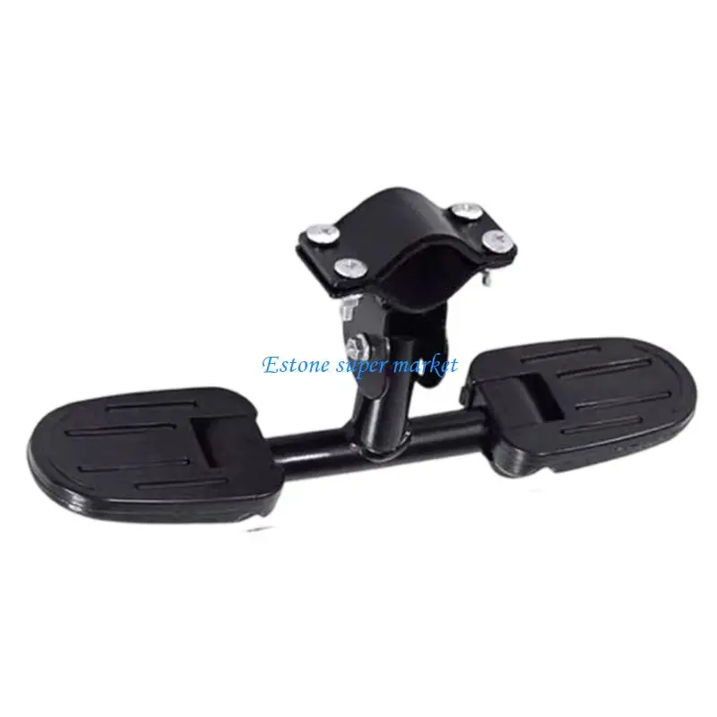 

090B Foldable Scooter Foot Pedal Anti Slip Metal Support Easy Installation Universal Compatibility No Tool Needed