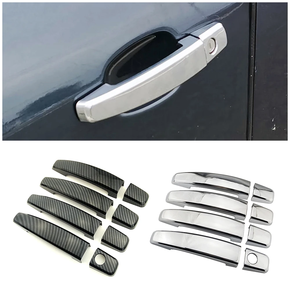 

For Opel Zafira B C 2005-2019 Carbon Fiber Color Modify Refit Chrome Door Handle Cover Decoration Trim Protection Sticker