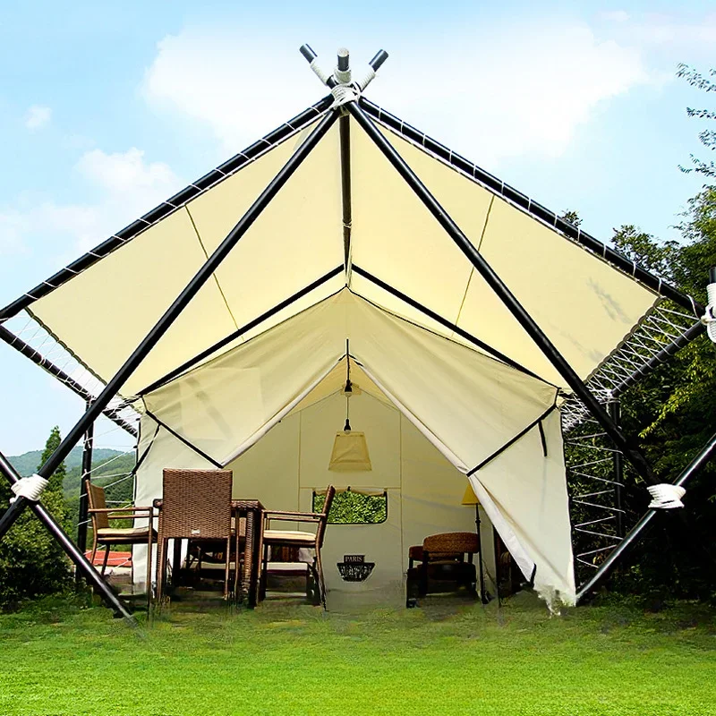 Outdoor hotel type wild luxury large Internet celebrity scenic campground holiday home agritainment tent