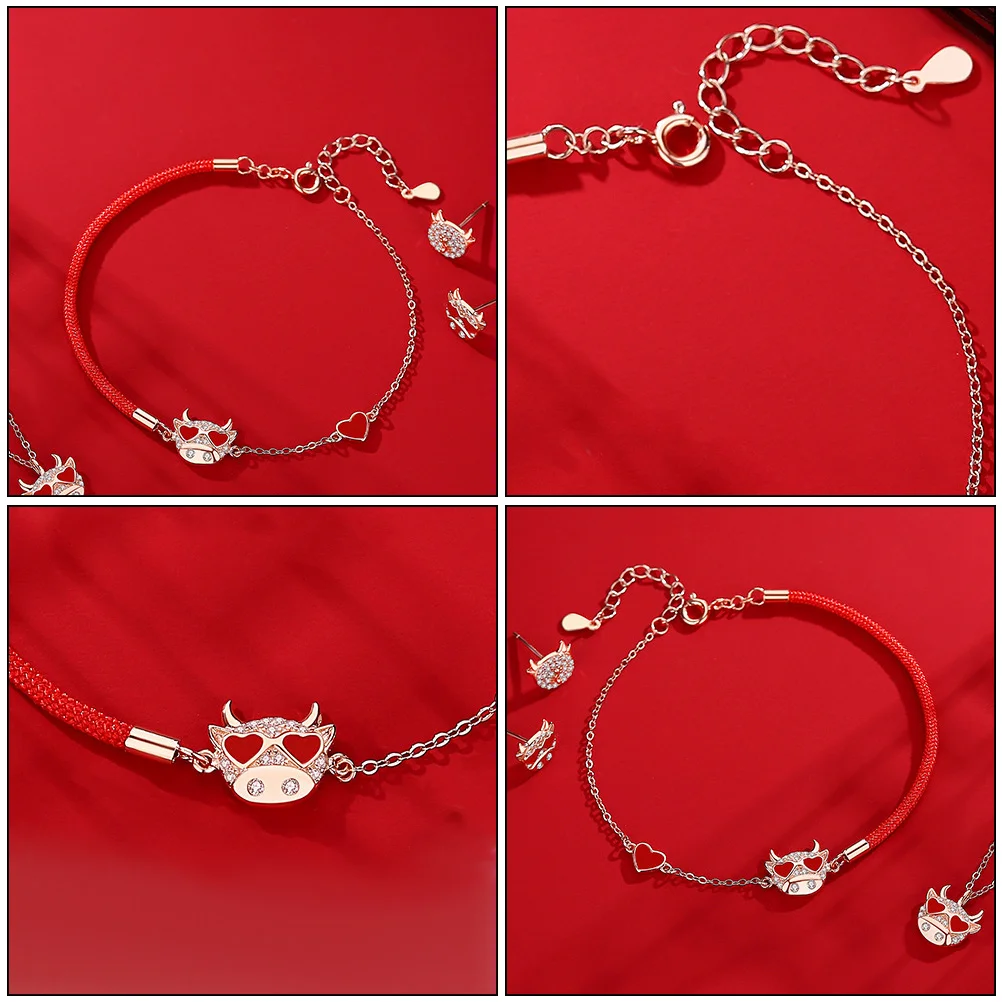 Sterling Silver Bracelet Creative Wristb Daily Wear Simple Bangle Women Accessories Year Gift Idea Pure Silver Bracelet