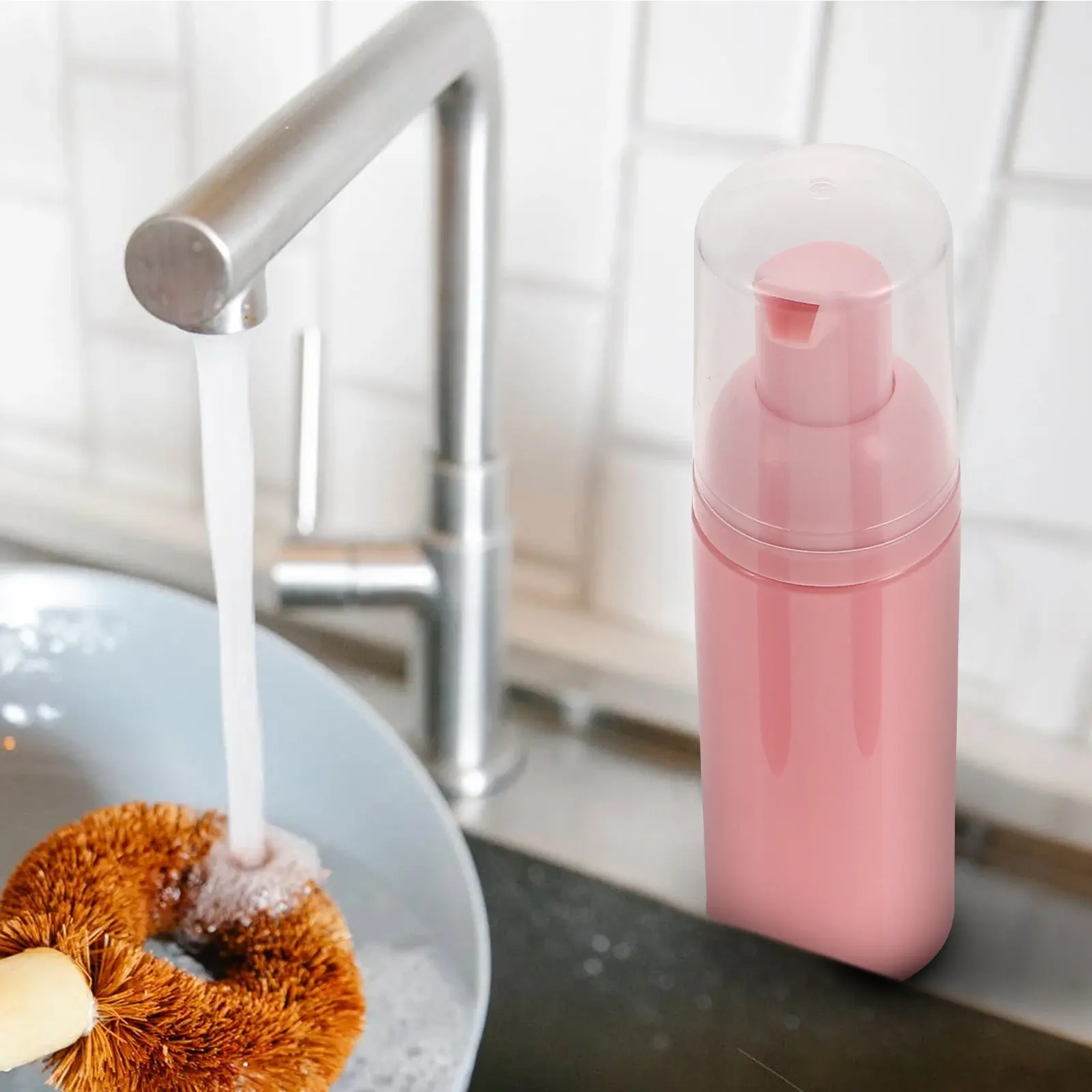 

3Pcs Foaming Bottles Press Type Empty Lotion Dispenser Reusable Shower Gel Face Foam Containers for Travel Home Decoration