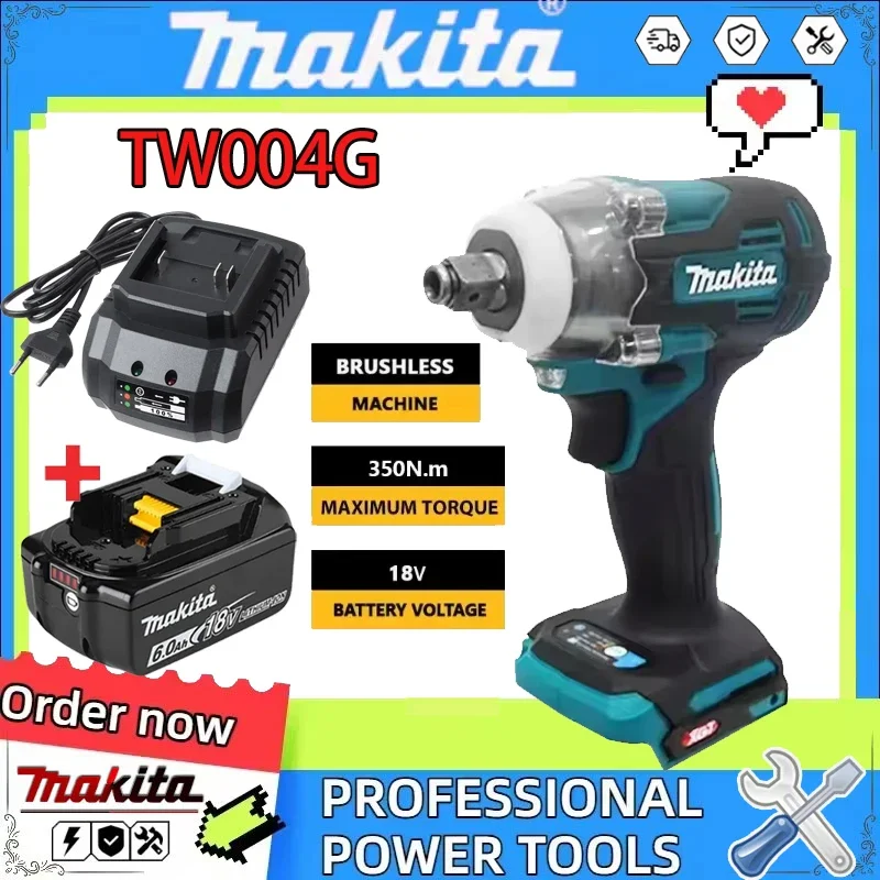 

Makita TW004G Cordless Electric Screwdriver 630N.m Brushless Screwdriver Machine Rechargable Drill Driver