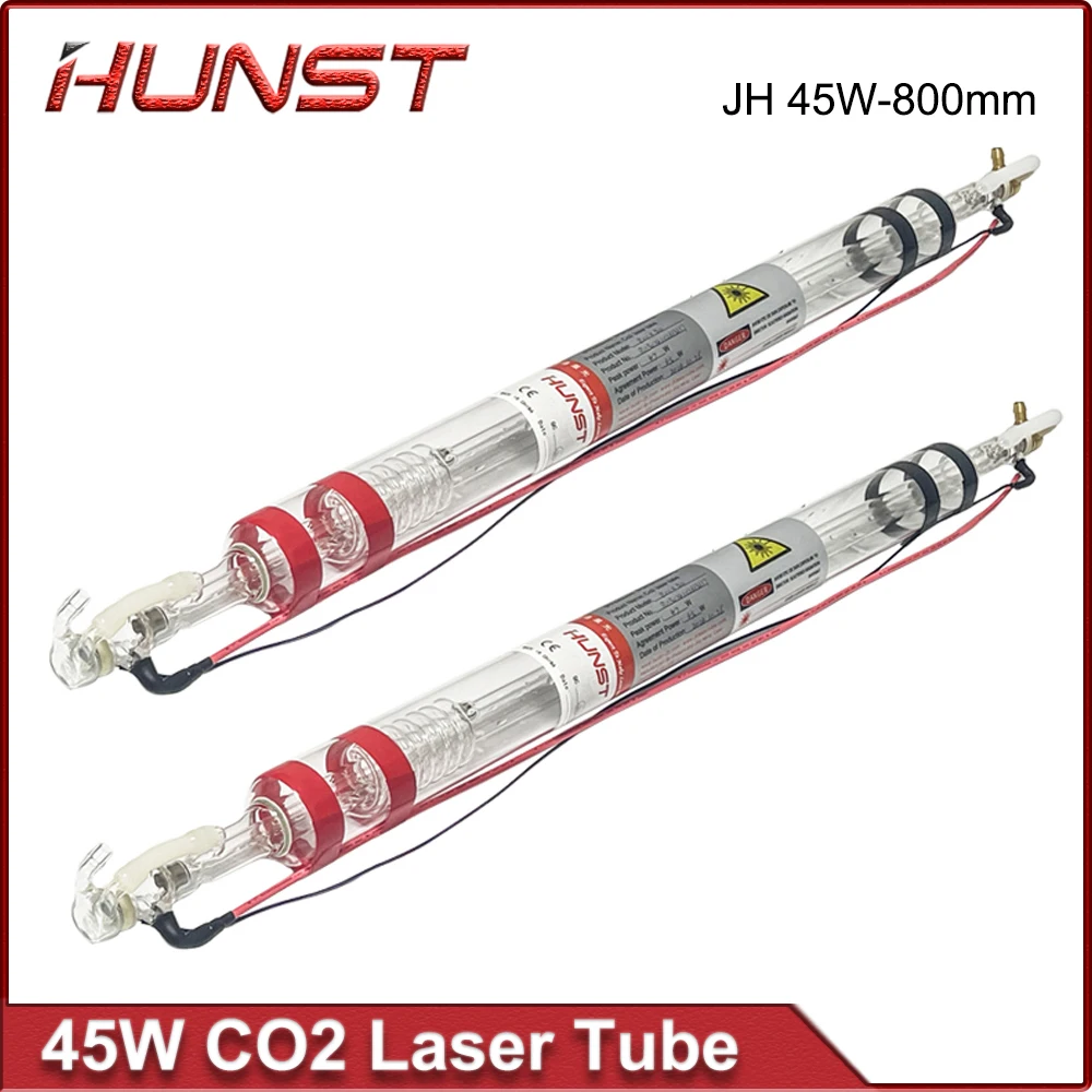 Hunst JH-800mm 45W CO2 Laser Tube Diameter 50mm Laser Lamp Length 800mm For Engraving Cutting Machine