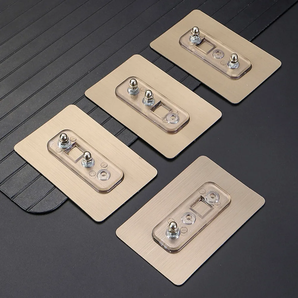 No Punching Double Hole Screw Sticker Wall Picture Hanger Wall Hanger Camera Nail Free Stickers Variable Distance Screw Hook