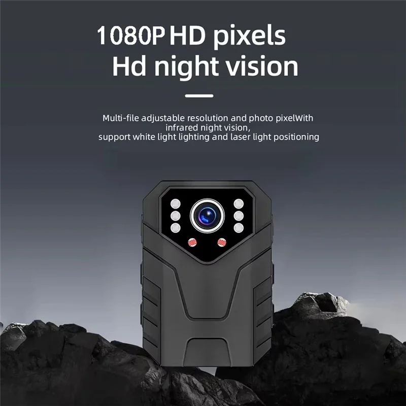 ABSQ-مسجل فيديو كامل HD 1080P 2 بوصة IPS شاشة تعمل باللمس كاميرا يمكن حملها بالجسم صغيرة للرؤية الليلية حارس الأمن كاميرا الجسم الشرطة