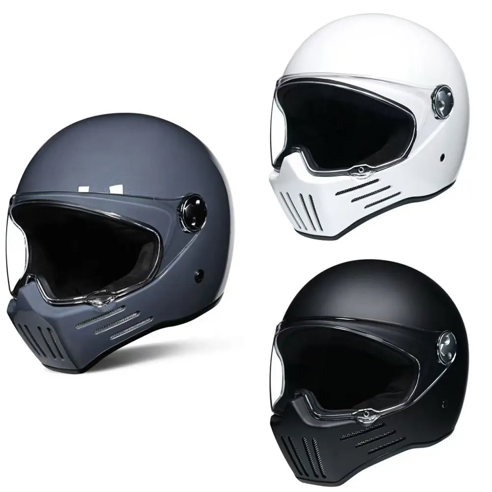 

Ретро мотоциклетный шлем анфас Casco Moto винтажный чоппер ретро шлем Capacete De Motocicleta модульный шлем одобрение DOT
